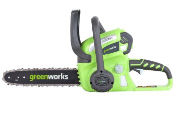 GreenWorks 20262 G-MAX 40V Li-Ion 12-Inch Cordless Chainsaw, (1) 2AH Battery and a Charger Inc.