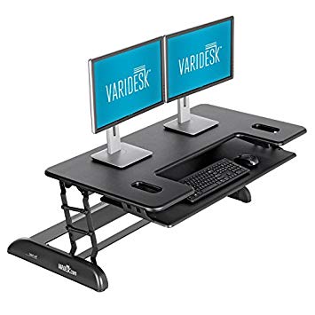 Height-Adjustable Standing Desk - VARIDESK Cube Plus 48 - Black