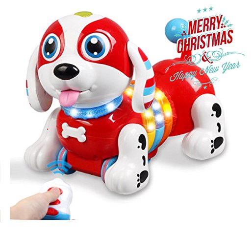 Yeezee Musical Interative Puppy , Sing, Dance,Stroy Robot Dog with Milk Bottle Remote Control