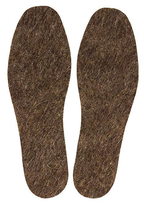 Felt Insoles for Men Size 12 - Pure 100% Wool - Great for Working Boots, Rain Boots, Winter Shoes, Sport & Outdoor Activities - Extra Cozy Warm for Cold Wet Weather - 6mm Thick - No Colors Added