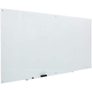 AmazonBasics Glass Dry-Erase Board - White, Magnetic, 8 Feet x 4 Feet