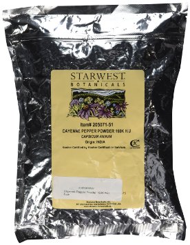 Starwest Botanicals Cayenne Pepper Powder 160K H.U.
