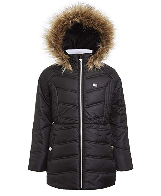 Tommy Hilfiger Girls' Long Length Puffer Jacket