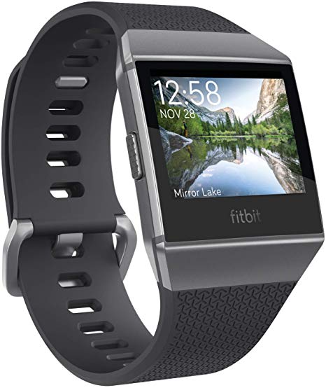 Fitbit Ionic FB503GYBK Bluetooth Fitness Smart Watch with Text Calls and Multi-Sport Mode Capabilties, Charcoal/Smoke Gray (Non-Retail Packaging)