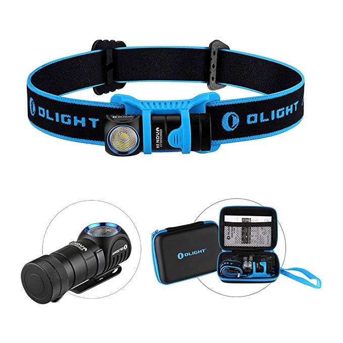Olight® 500 Lumens H1 Nova Head Torch Multifunction Headlamp Small and Compact Flashlight with Cree XM-L2 CR123A Battery Included Cool White or Neutral White Optional