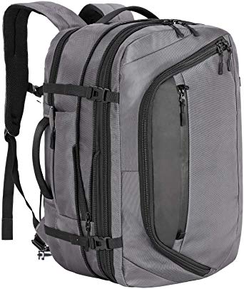 MIER Flight Carry on Backpack 40L Expandable Anti Theft 17.3” Laptop Duffel