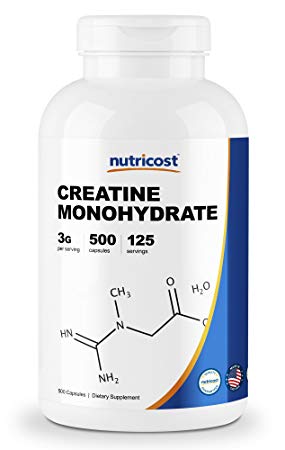 Nutricost Creatine Monohydrate 750mg, 500 Capsules