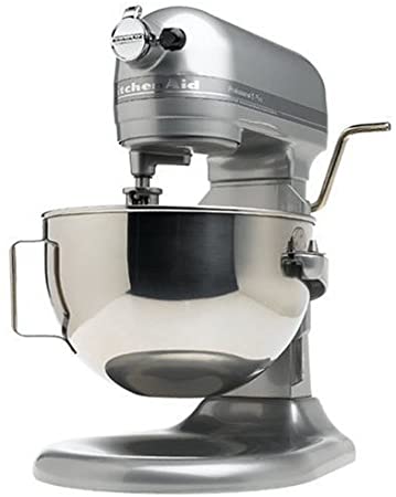 KitchenAid RKV25GOXMC Professional 5-Quart Bowl Lift Stand Mixer, Metallic Chrome (Renewed)