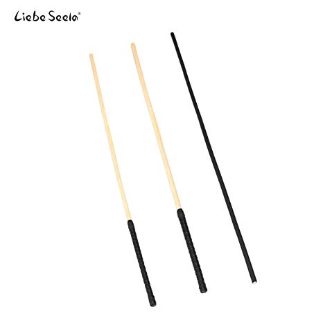 Liebe Seele 26.5’’ Unbreakable Rattan Caning Canes Whip Riding Crop Set of 3 Pieces