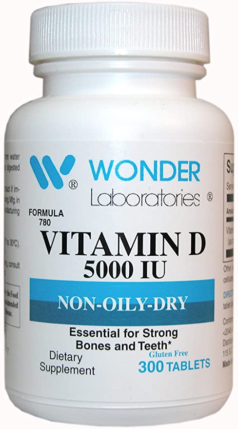 Vitamin D-3 5,000 Iu Dry Vitamin D-3 Nutritionally Supports a Healthy Immune System, Strong Bones, and Teeth
