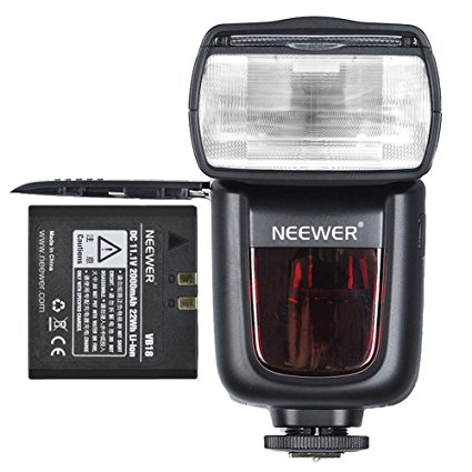 Neewer TT860 *LI-ION BATTERY* Speedlite Flash E TTL Camera Flash for Canon 5D Mark 2 3 6D 7D 70D 60D 50D Digital Rebel T3 SL1 T5i T4i T3i Xti XT / EOS 1100D 100D 700D 650D 600D 400D 350D and other Canon Ditial SLR Cameras -650 Full Power POPS with Single Li-ion Battery! 1.5s Recycle Time