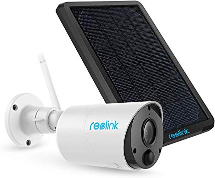 Reolink Outdoor Wireless Home Security Camera, Rechargeable Battery, Solar Capable, 1080p HD IR Night Vision, Cloud Storage SD Socket 2-Way Audio PIR Motion Sensor | Argus Eco   Solar Panel