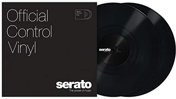 Serato Control Vinyl Black, 12" Pair (SCV-PS-BLK-OJ)