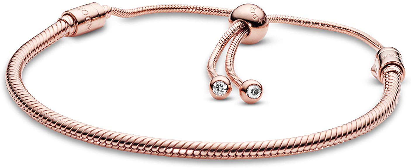 PANDORA Rose Sliding Bracelet, Clear CZ