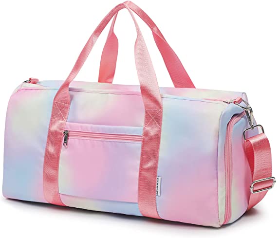 FITMYFAVO Duffel Bag for Women Girls Travel Womens Gym Bag Overnight Dance Duffle Bag with Shoes Compartment Wet Pocket (XL)