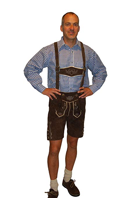 Lederhosen Costume Authentic Oktoberfest Lederhosen GEORG