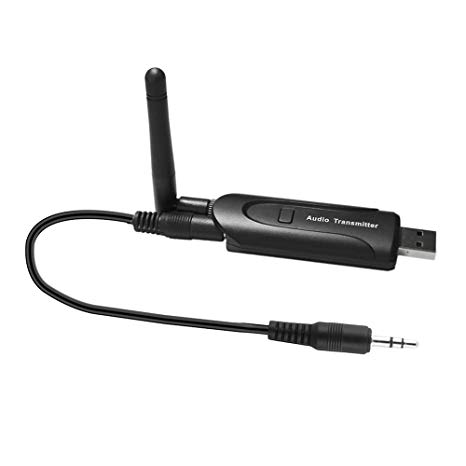 Docooler B5 Bluetooth Transmitter Wireless Audio Transmitter Stereo Bluetooth 4.0 Music Stream External Antenna Strong Signal for TV Notebook DVD PC CD Player
