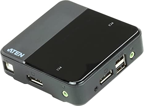 ATEN ALTUSEN CS782DP KVM Switchbox - 2 Computer(s) - 1 Local User(s) - 4096 x 2160-4 x USB