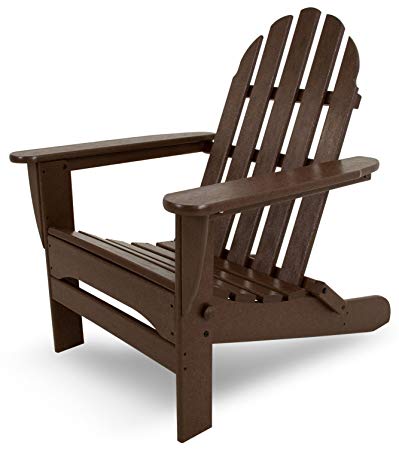POLYWOOD AD5030MA Classic Folding Adirondack Chair, 35.00" x 29" x 35.00", Mahogany