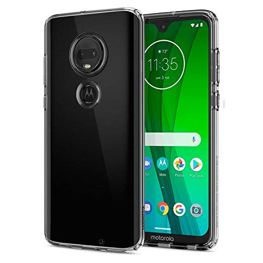 Spigen Liquid Crystal Designed for Moto G7 Case/Designed for Moto G7 Plus Case (2019) - Crystal Clear