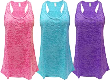 Epic MMA Gear Flowy Racerback Tank Top, Regular and Plus Sizes Pack of 3