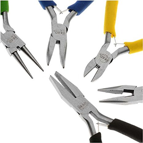 Deal Jewelry Beading Color I.D. Economy Pliers 5 Piece Set