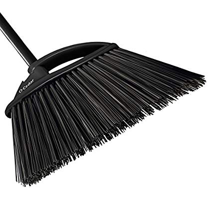 O-Cedar Angle Broom 157950 Outdoor Power Angle Broom, Assorted Colors