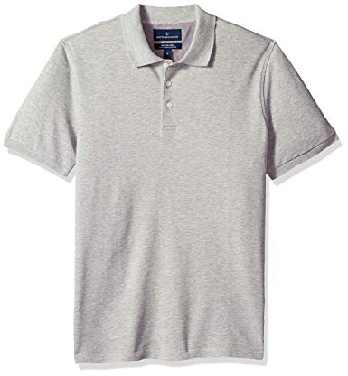 Amazon Brand - BUTTONED DOWN Men's Slim-Fit Supima Cotton Stretch Pique Polo Shirt