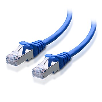 Cable Matters Cat6a Snagless Shielded (SSTP/SFTP) Ethernet Patch Cable in Blue 200 Feet