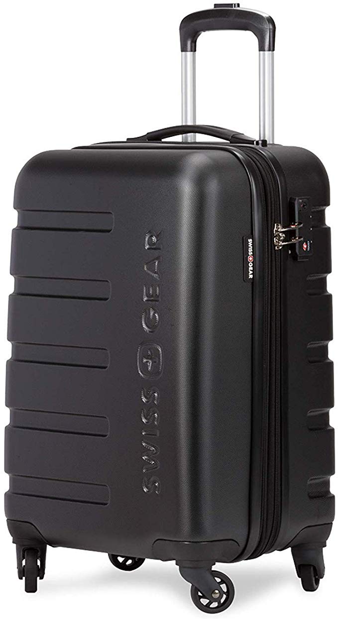 SWISSGEAR 7366 Expandable Hardside Spinner (Carry-On, Black)