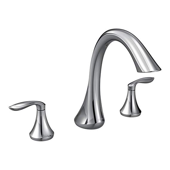 MOEN T943 Eva Collection Roman Tub Faucet, 1 count, Chrome