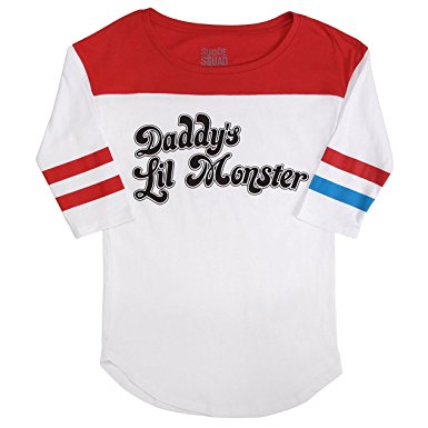 Suicide Squad Harley Quinn Daddy's Lil Monster Raglan