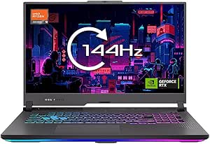 ASUS ROG Strix 17 G731PI 17.3" 144Hz Full HD Gaming Laptop (AMD Ryzen 9-7845HX, NVIDIA GeForce RTX 4060, 16GB RAM, 1TB PCIe SSD, Windows 11, Per Key RGB Keyboard)