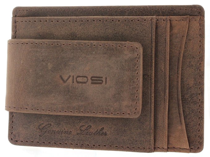 Genuine Kingston Leather Magnetic Front Pocket Money Clip Made with Powerful RARE EARTH Magnets