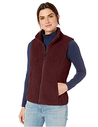 Amazon Essentials Women's Polar Fleece Lined Sherpa Vest