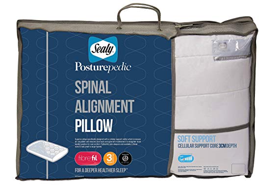 Sealy Posturepedic Spinal Alignment Pillow, Core depth 3cm - Soft
