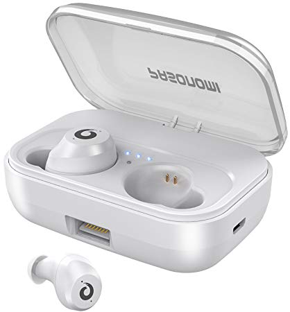 Ture Wireless Earbuds Bluetooth 5.0 Headphones Hi-Fi Stereo Sound Bluetooth Headsets Mini Wireless Earphones IPX7 Waterproof with Charging Case