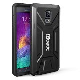Samsung Galaxy Note 4 Case - Poetic Samsung Galaxy Note 4 Case Revolution Series - Heavy Duty Dual Layer Complete Protection Hybrid Case with Built-In Screen Protector for Samsung Galaxy Note 4 Black 3 Year Manufacturer Warranty From Poetic