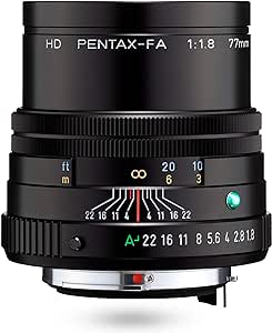 Pentax HD 77mmF1.8 Limited Black Limited Medium telephoto Prime Lens, High-Performance HD Coating, Round Diaphragm (27880)