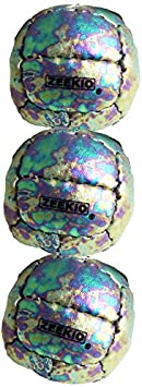 Zeekio Galaxy 12 Panel Leather Juggling Ball Cosmos, Set of 3