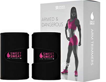 Sweet Sweat Premium Arm Trimmers for Men & Women | Helps improve Circulation & Sweating | Includes Free Mesh Carrying Case