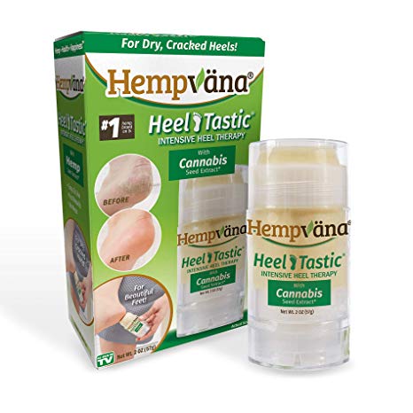 Original Hempvana Heel Tastic Intensive Heel Repair Therapy for Dry, Cracked Heels - Enriched with Cannabis Seed Extract In The Form of Oil - Cracked Heel Treatment for Women   Men