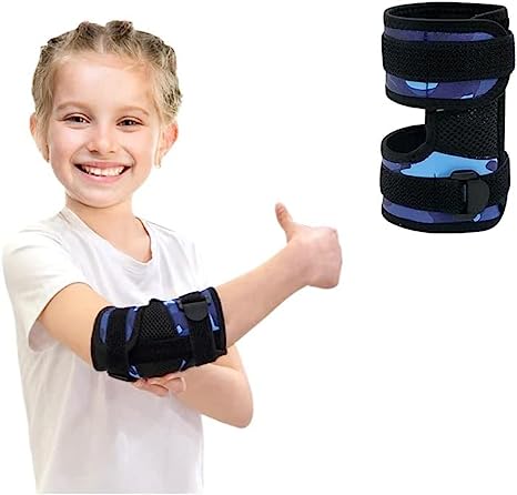 Thumb Sucking Stop for Kid Thumb Sucking Guard Nail Biting Treatment for Kids Finger Sucking Stop Biting Nails Prevention Anti Thum Sucking Finger Hand Stopper Elbow Immobilizer Brace (Blue, 1PCS)
