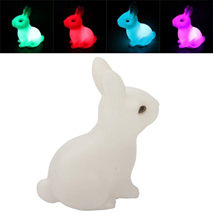 PIXNOR Rabbit Shape LED Night Light Decoration Lamp