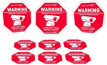Cctv Security Signs and Stickers Camera Warning Signs 3 Security Yard Signs Without Posts 6 Security Camera Stickers