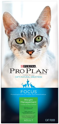 Purina Pro Plan Dry Cat Food, Focus, Adult Weight Management Formula, 7-Pound Bag, Pack of 1