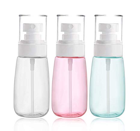Mist Spray Bottle, Yebeauty 3 Pack 30ml/1oz Ultra Fine Mist Spray Bottles, Refillable Makeup Travel Mist Bottle for Cosmetic Skincare Lotion Perfumes