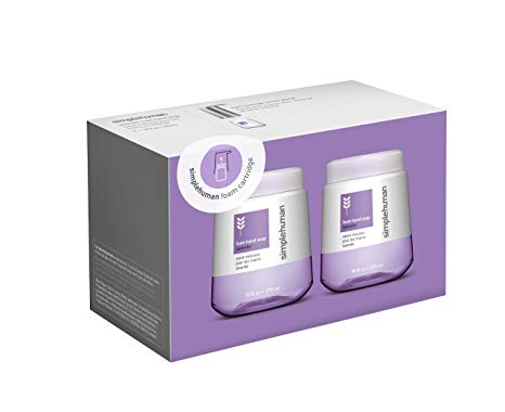 simplehuman Lavender Foam Hand Soap, 10 Fl. Oz. Foam Cartridges (2 pack)