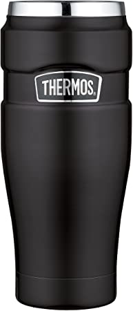 Thermos Stainless King 16 Ounce Travel Tumbler, Matte Green