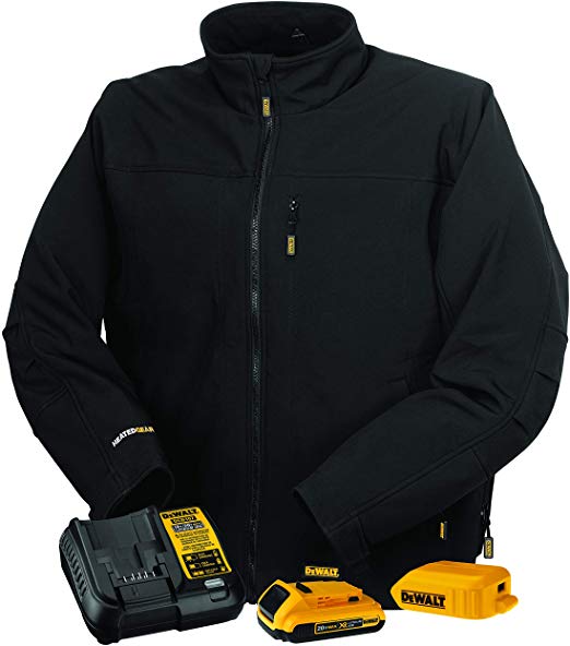 DEWALT DCHJ060A Heated Soft Shell Jacket Kit with 2.0Ah Battery & Charger